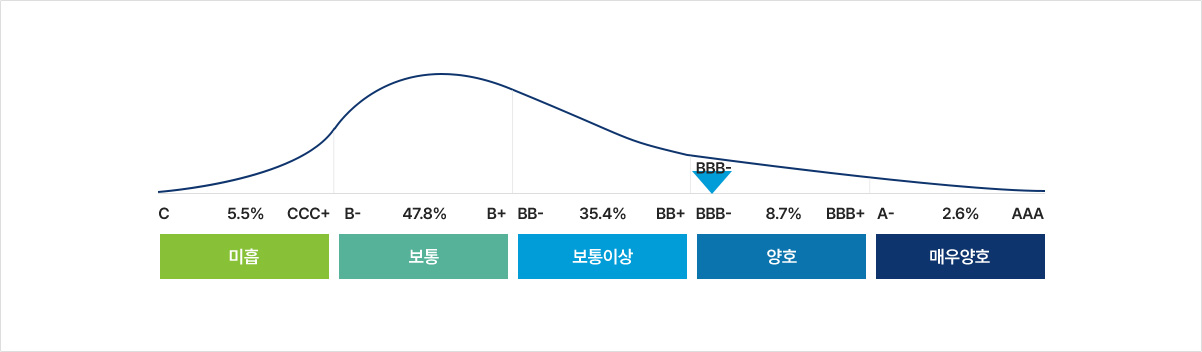 신용등급 분포현황